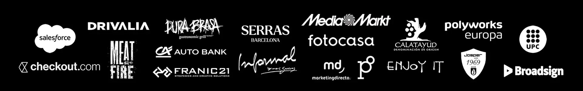 Logos clientes que confían en Coleccionistas Events